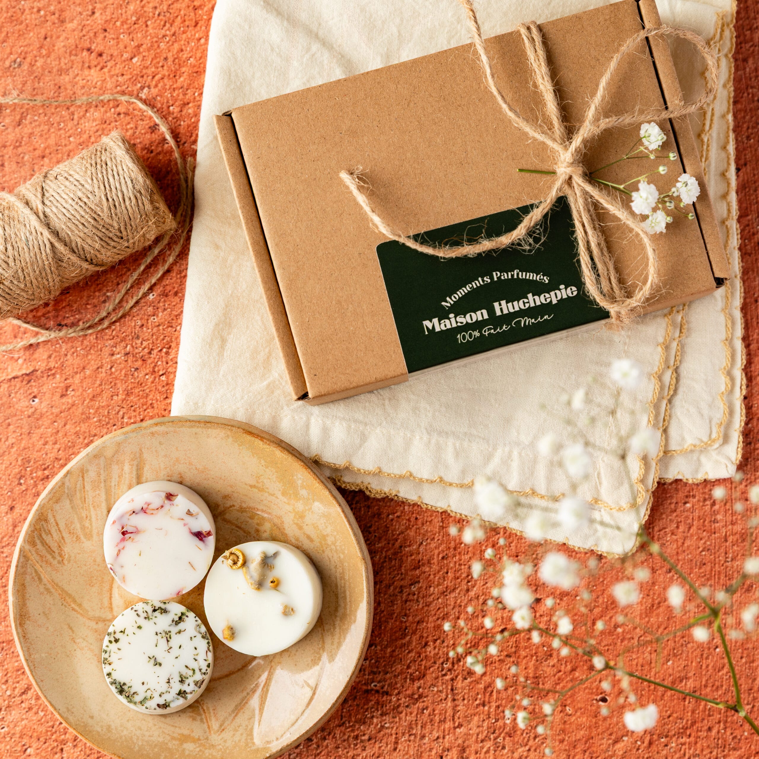 Lot de 6 fondants parfumés artisanaux Maison Huchepie