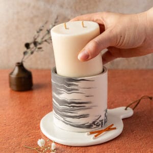 Recharge bougie parfumée artisanale 60h - Maison Huchepie
